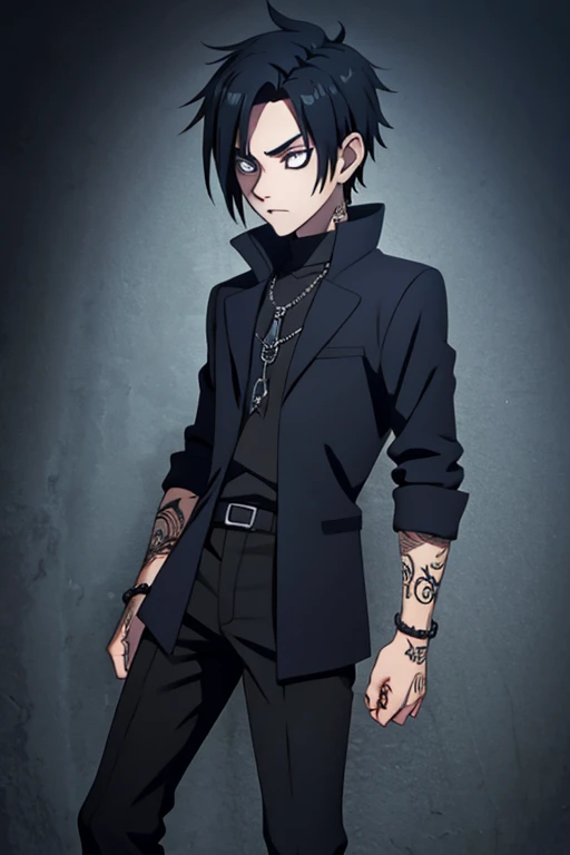 A goth emo boy