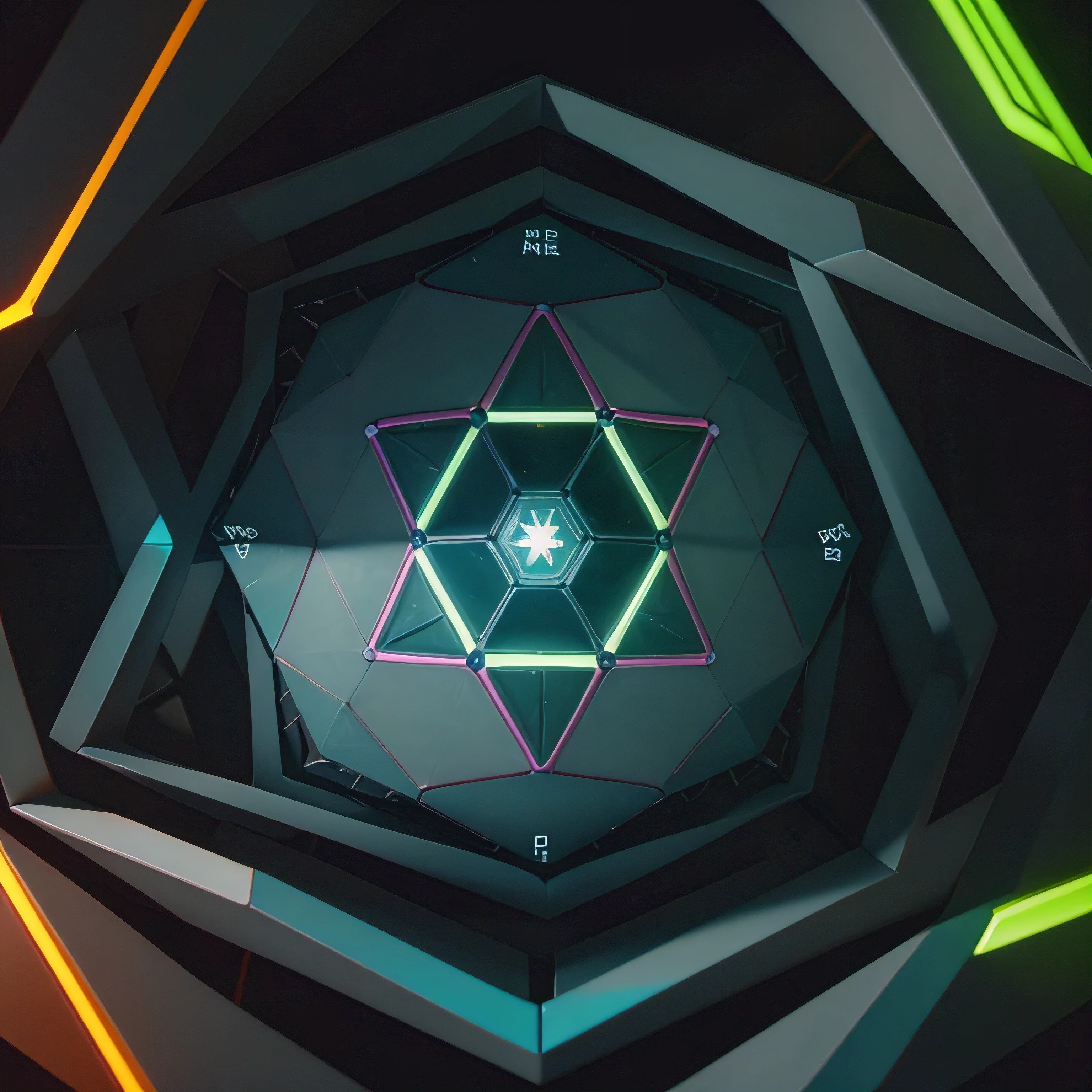 abstract glowing hexagon pattern, neon hexagon shapes, futuristic glowing geometric background, 3d render, vibrant colors, cinematic lighting, intricate hexagon grid, luminous hexagonal shapes, mesmerizing hexagonal patterns, dynamic neon hexagon composition, abstract hexagon mosaic, hypnotic hexagon kaleidoscope, striking hexagon arrangement, dazzling neon hexagonal backdrop, ethereal glowing hexagon design, prismatic hexagon fractal, glowing hexagon network, intricate hexagonal matrix, dynamic hexagon kaleidoscope, hypnotizing hexagonal mosaic