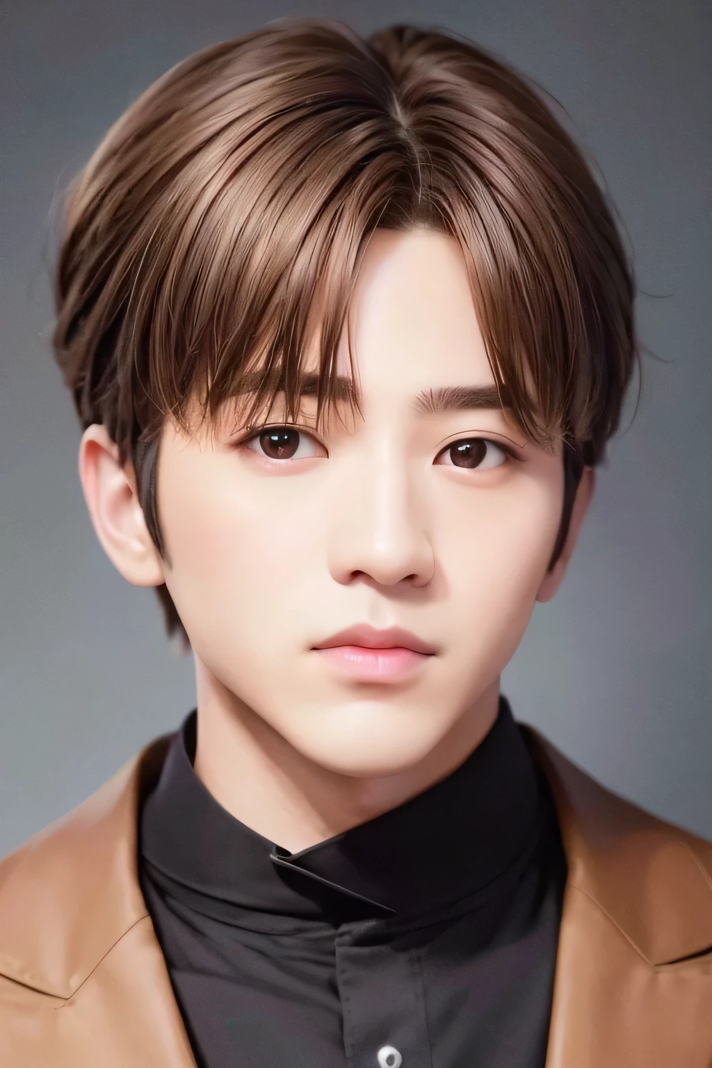 １male、、highest quality、masterpiece、8k、Dog ears、Realistic Skin、(head shot:1.45)、