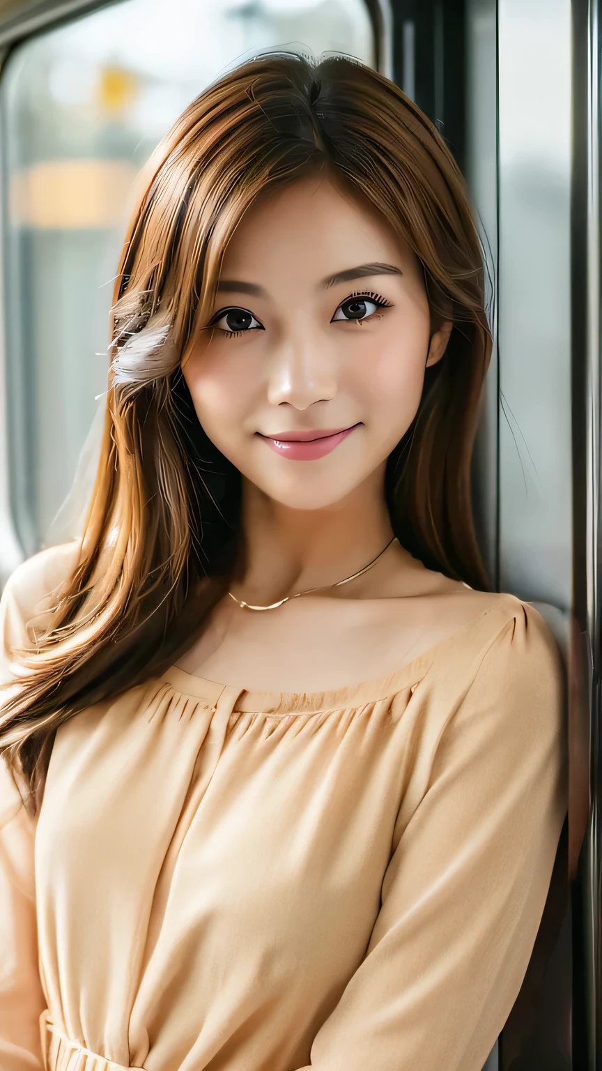 Feminine beige blouse