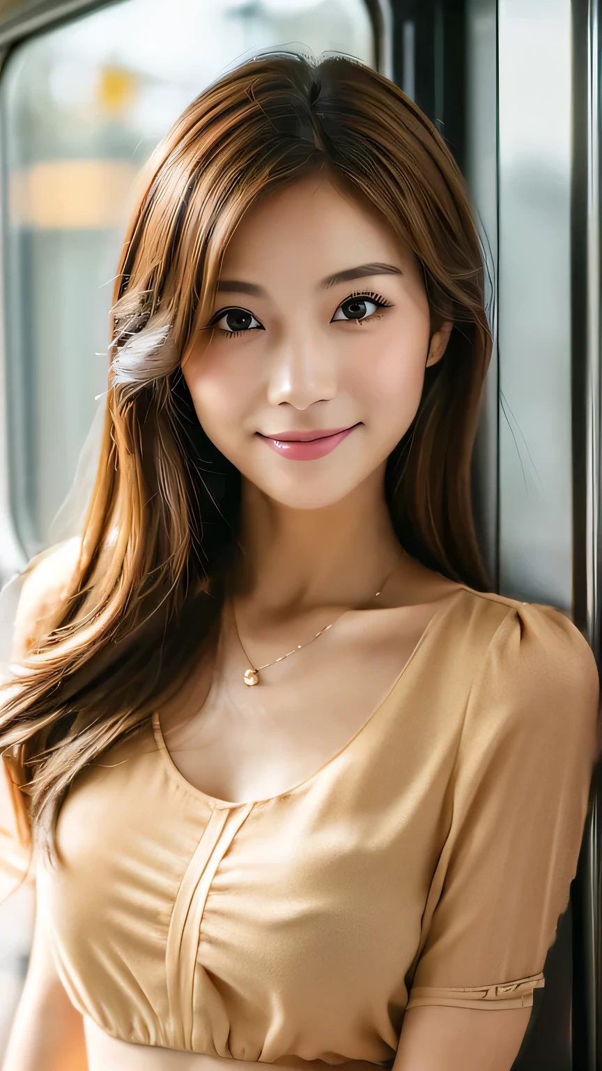 Feminine beige blouse