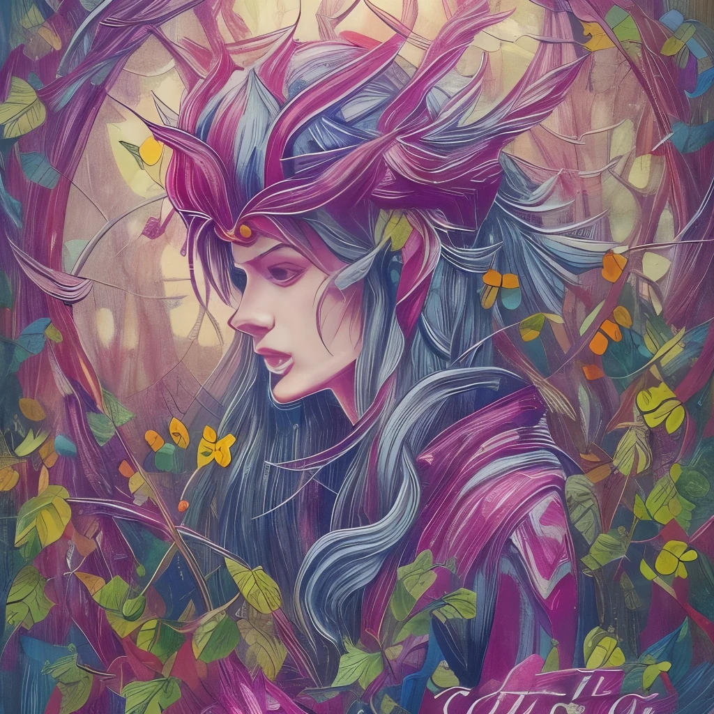 Oberon, King of the Fairies、Marker Outline Sketch、Very detailed、4k、Very detailed、Intricate details、Striking colors、Cinematic lighting、creates a dramatic構成、Fantasy Portrait、elegant、Whimsical、magic、mysterious、Ethereal、creates a dramatic、Atmospheric、Fascinating、masterpiece