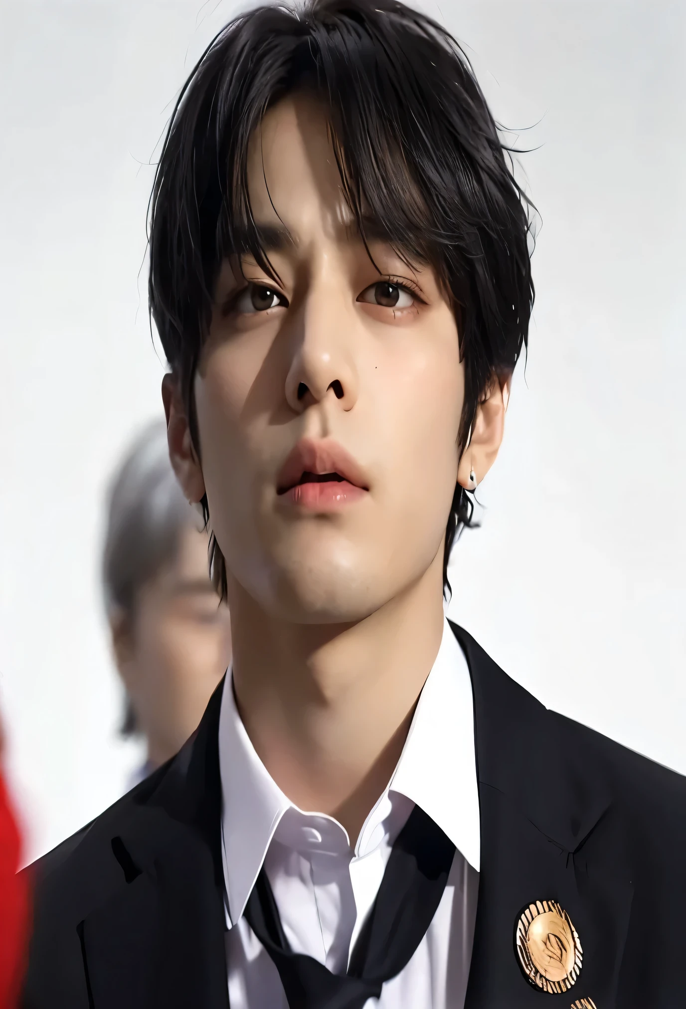 cabelo preto, kim Taehyung, Taehyung, rosto viril