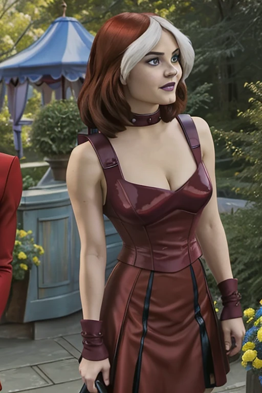 (teardrop boobs) demon tail, short skirt: Mary Poppins: Jenna Coleman, Emma Rigby, Emilie de Ravin, Corset, Disney princess, cleavage: Emma Frost: scarlet witch: long wavy hair: (topless) Emilie de Ravin: butterflies: