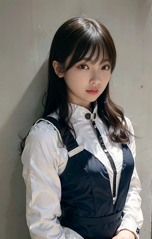 ((highest quality、8k、masterpiece:1.3)),((((fullbody shot)))),Ultra-high resolution,big eyes,Japanese,bangs,(a girl),(1 girl),((20 years old)),((facing at viewer)),(long hair),(((black sailor uniform))),grin,((sitting on chair)),(pleated mini skirt),(((pussy))),((pubic hair)),((skirt lift)),((short crew socks))