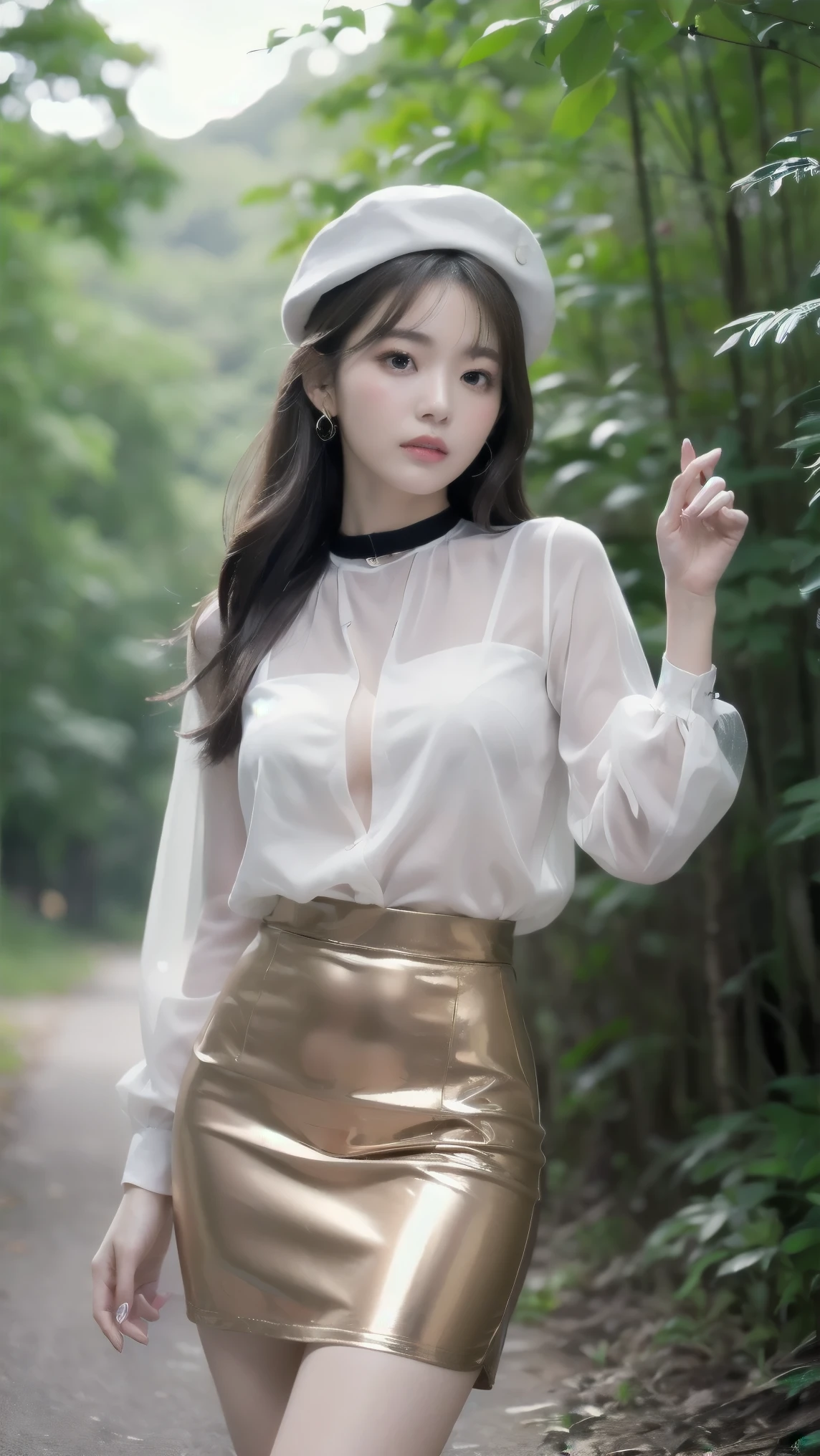 (masterpiece:1.3), (8k), (highest quality:1.4), (Hmm:1.2), (realistic:1.3),( RAW photo), (1 girl), (ultra high resolution), (detailed face), so perfect beautiful and cute face, (thin hair), beautiful hair, bangs, (symmetrical eyes:1.3), (fine eyes), (fine skin), realistic skin, shiny skin, ultra high resolution, (medium breasts:0.7), (slim body shape), (super model figures), gentle smile:1.2, (A very beautiful and cute young Japanese girl with a gentle expression), camera'the focus is completely on the face,
(Wearing random styles of clothing that incorporate high fashion trends:1.5, see-through costume, sexy party dress, Inspired by Versace:1.3),
Christmas tree, In the illuminated party room, (cowboy_shot)