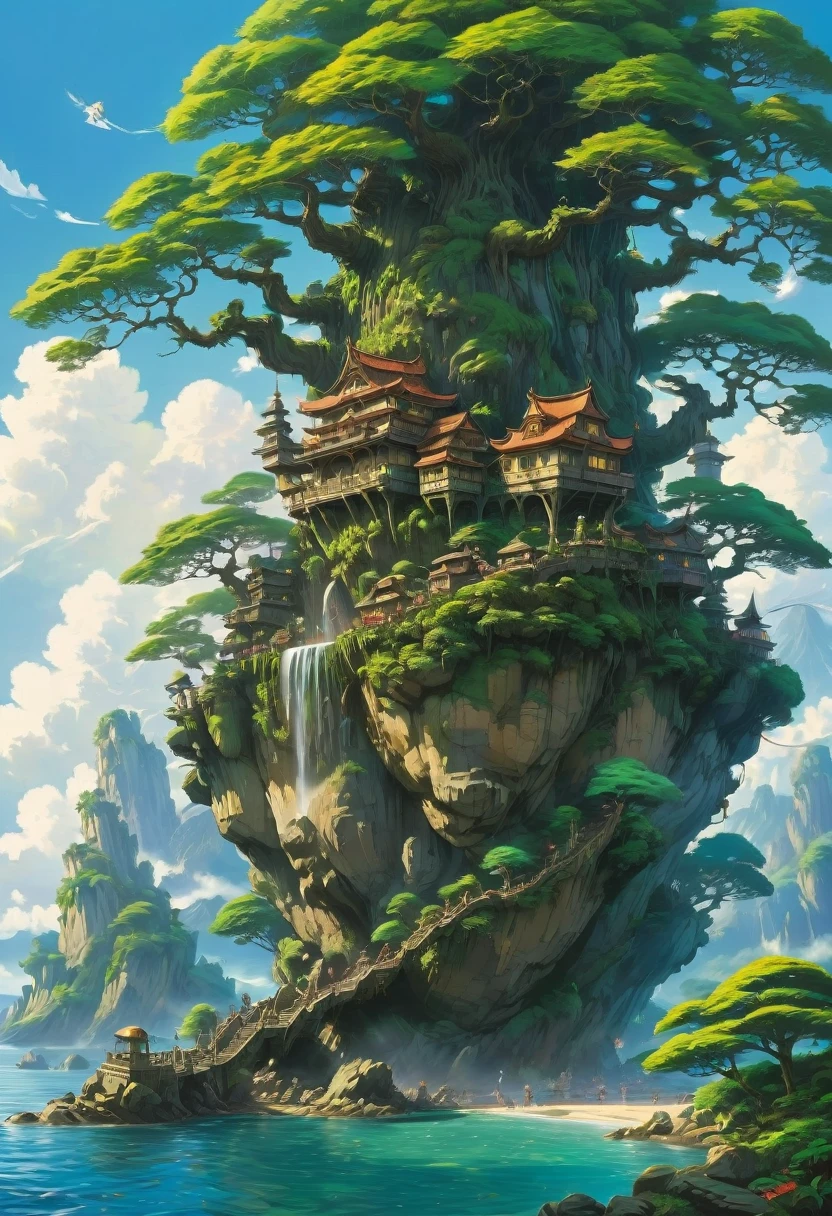 Elf, by Studio Ghibli, best quality, masterpiece, very aesthetic, perfect composition, intricate details, ultra-detailed