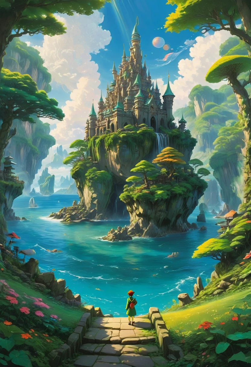 Elf, by Studio Ghibli, best quality, masterpiece, very aesthetic, perfect composition, intricate details, ultra-detailed