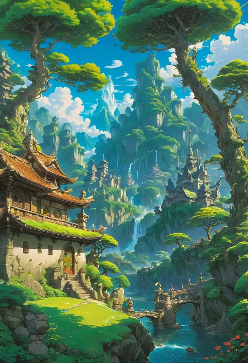 Elf, by Studio Ghibli, best quality, masterpiece, very aesthetic, perfect composition, intricate details, ultra-detailed