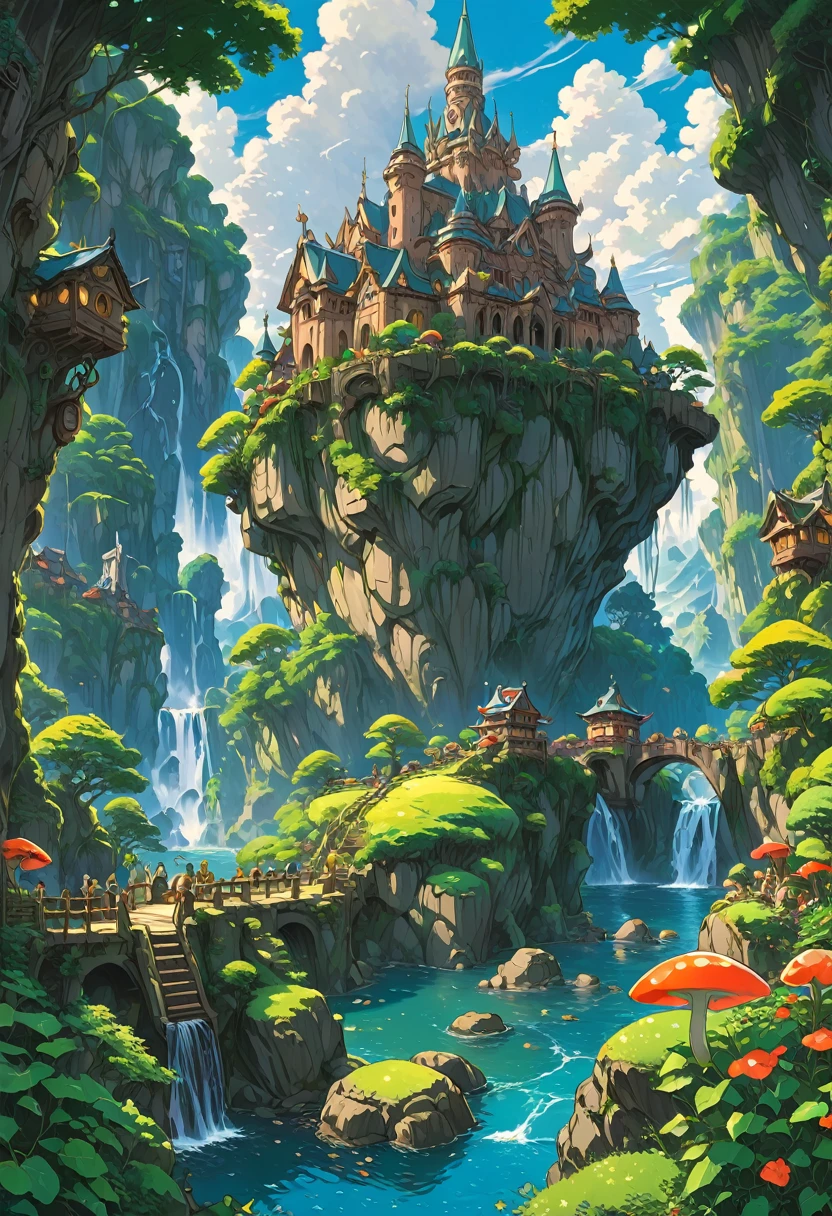 (Elf:1.4), detailed background, by Studio Ghibli, best quality, masterpiece, very aesthetic, perfect composition, intricate details, ultra-detailed