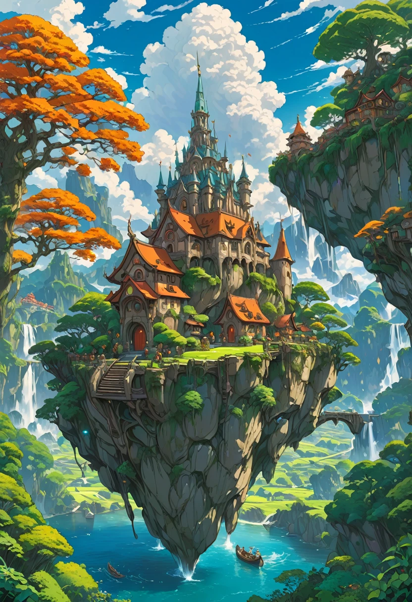 (Elf:1.4), detailed background, by Studio Ghibli, best quality, masterpiece, very aesthetic, perfect composition, intricate details, ultra-detailed
