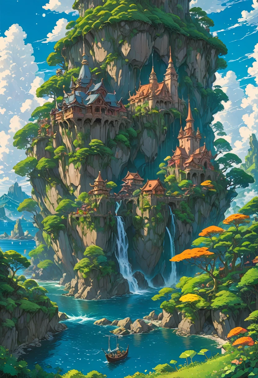 (Elf:1.4), detailed background, by Studio Ghibli, best quality, masterpiece, very aesthetic, perfect composition, intricate details, ultra-detailed