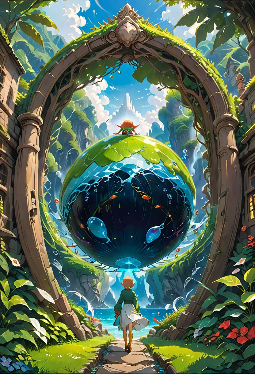 (Elf:1.4), detailed background, by Studio Ghibli, best quality, masterpiece, very aesthetic, perfect composition, intricate details, ultra-detailed