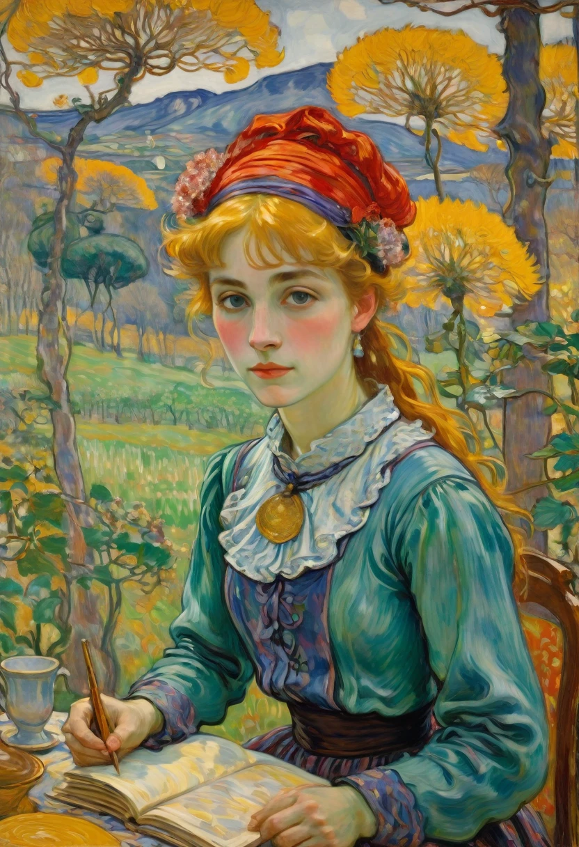 (Elf:1.4), detailed background, by Pierre Bonnard, best quality, masterpiece, very aesthetic, perfect composition, intricate details, ultra-detailed
