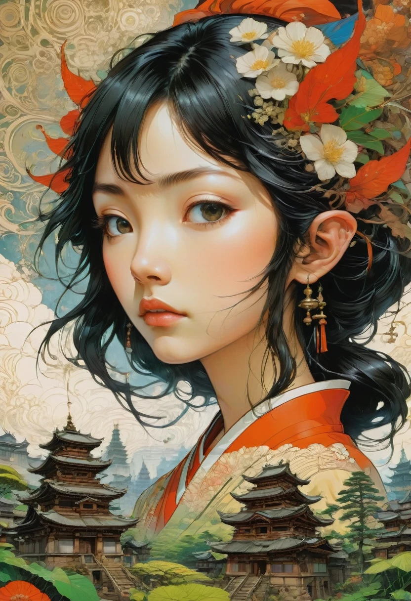 (Elf, Pointed Ears:1.4), detailed background, by Satoshi Kon, best quality, masterpiece, very aesthetic, perfect composition, intricate details, ultra-detailed