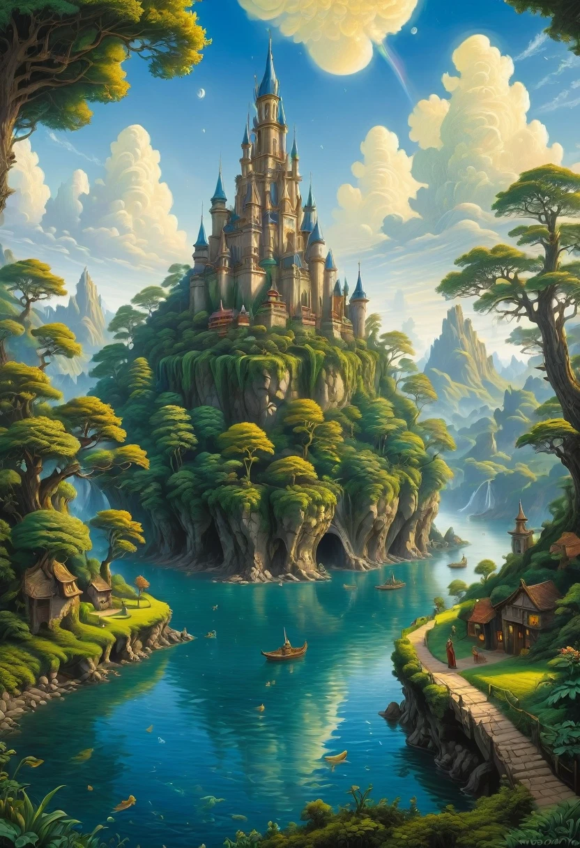 (Elf, Pointed Ears:1.4), detailed background, by Rob Gonsalves, best quality, masterpiece, very aesthetic, perfect composition, intricate details, ultra-detailed