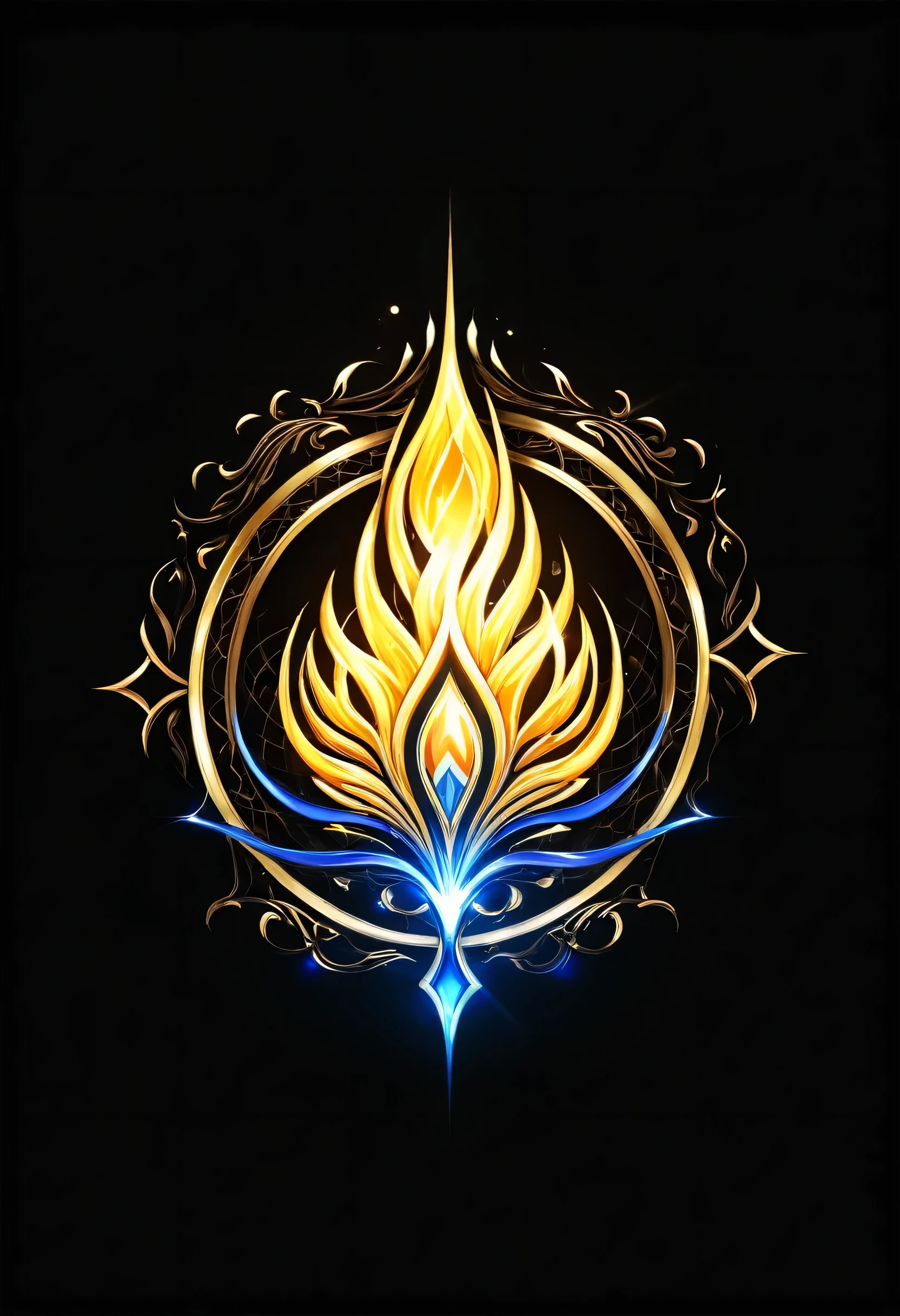 「Kingdom of Another World『Light Flame』Please create a logo for。We would like the logo to include the following elements::
- Kingdom Name『Light Flame』- A bright and shining design that represents the kingdom's symbolism - Images of the sun and fire that represent the kingdom - Elegant fonts that express the kingdom's nobility and strength - Rich colors in the background that symbolize the kingdom's glory and victory」