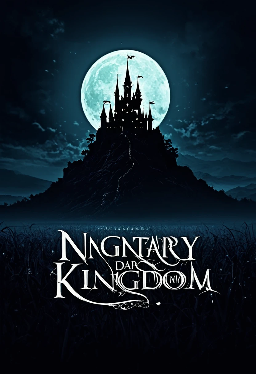 「Imaginary Dark Kingdom『nightfall』Please create a logo for。We would like the logo to include the following elements::
- Kingdom Name『nightfall』- Dark and eerie design to represent the kingdom's symbolism of darkness and shadows - Dark colors and demonic elements in the background to represent the kingdom's terror and threats」