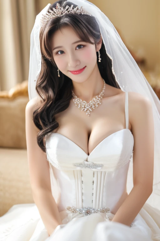 highest quality、masterpiece、High sensitivity、High resolution、Skinny、Small Boobs、Wedding dress