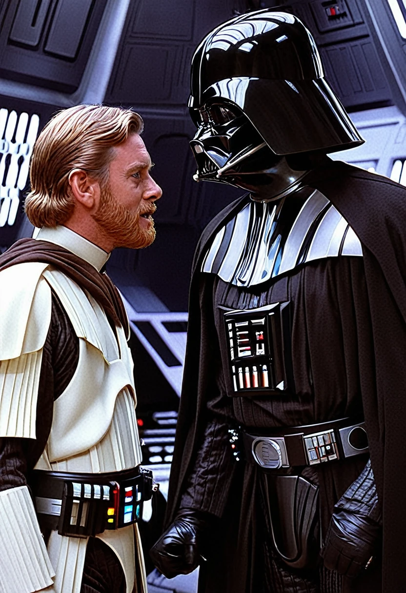 Obi-Wan talking to darth vader