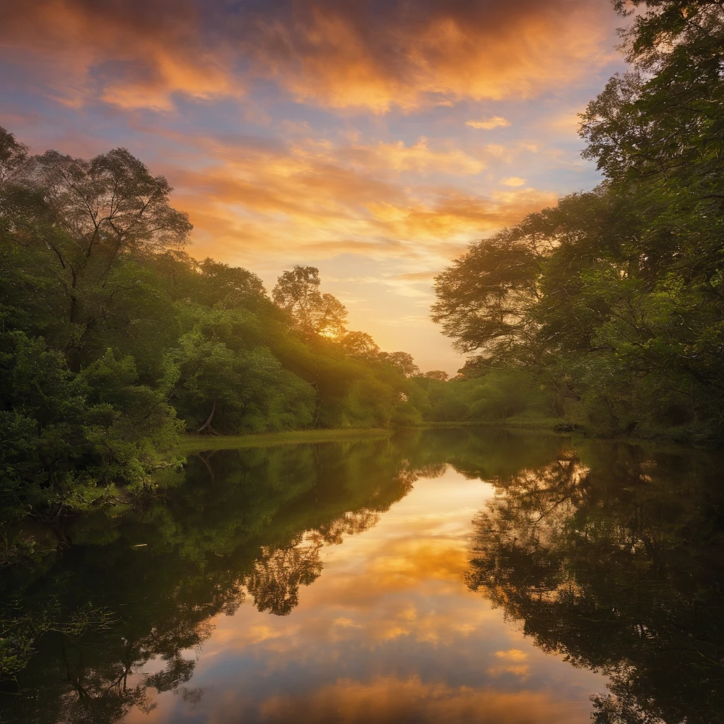 Crie uma imagem de capa para um canal do YouTube intitulado "Reflections of life". A imagem deve transmitir um senso de serenidade, introspection and inspiration. Use cores suaves e naturais, como tons de azul e verde, and include elements like a sunset, a path through nature, ou um livro aberto. the title "Reflections of life" must be highlighted in an elegant and readable font.