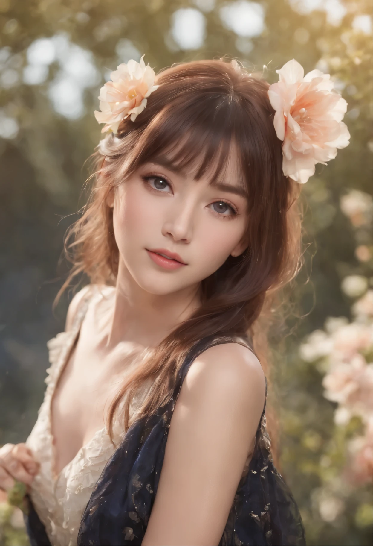 (masterpiece), (best quality), (ultra detailed),(disheveled hair),(illustration), (1girl), (Fashionable clothing), standing, Fashion model, looking at viewer, (interview), (simple background),beautiful detailed eyes, delicate beautiful face, Floating,(high saturation),(colorful splashes),colorful bubble,(shining), focus on face, ponytail, kamisato ayaka, light blue hair, bangs, hair ring, floating flowers, floating hairs, (shining), best lighting, best shadow,
