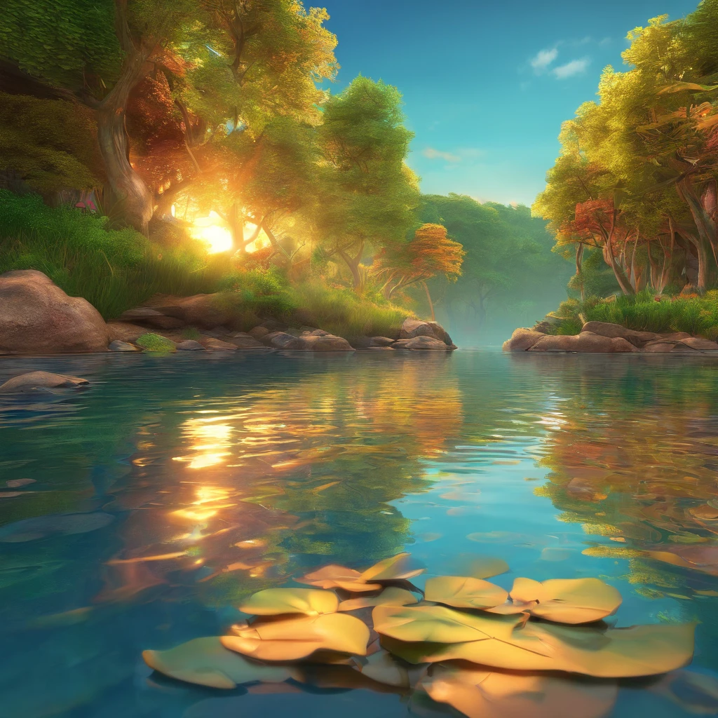 Crie uma imagem de capa para um canal do YouTube intitulado "Reflections of life". A imagem deve transmitir um senso de serenidade, introspection and inspiration. Use cores suaves e naturais, como tons de azul e verde, and include elements like a sunset, a path through nature, ou um livro aberto. the title "Reflections of life" must be highlighted in an elegant and readable font.