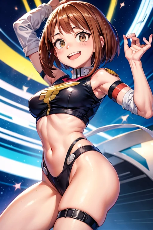 My hero academia (uraraka) sexy, casi desnuda