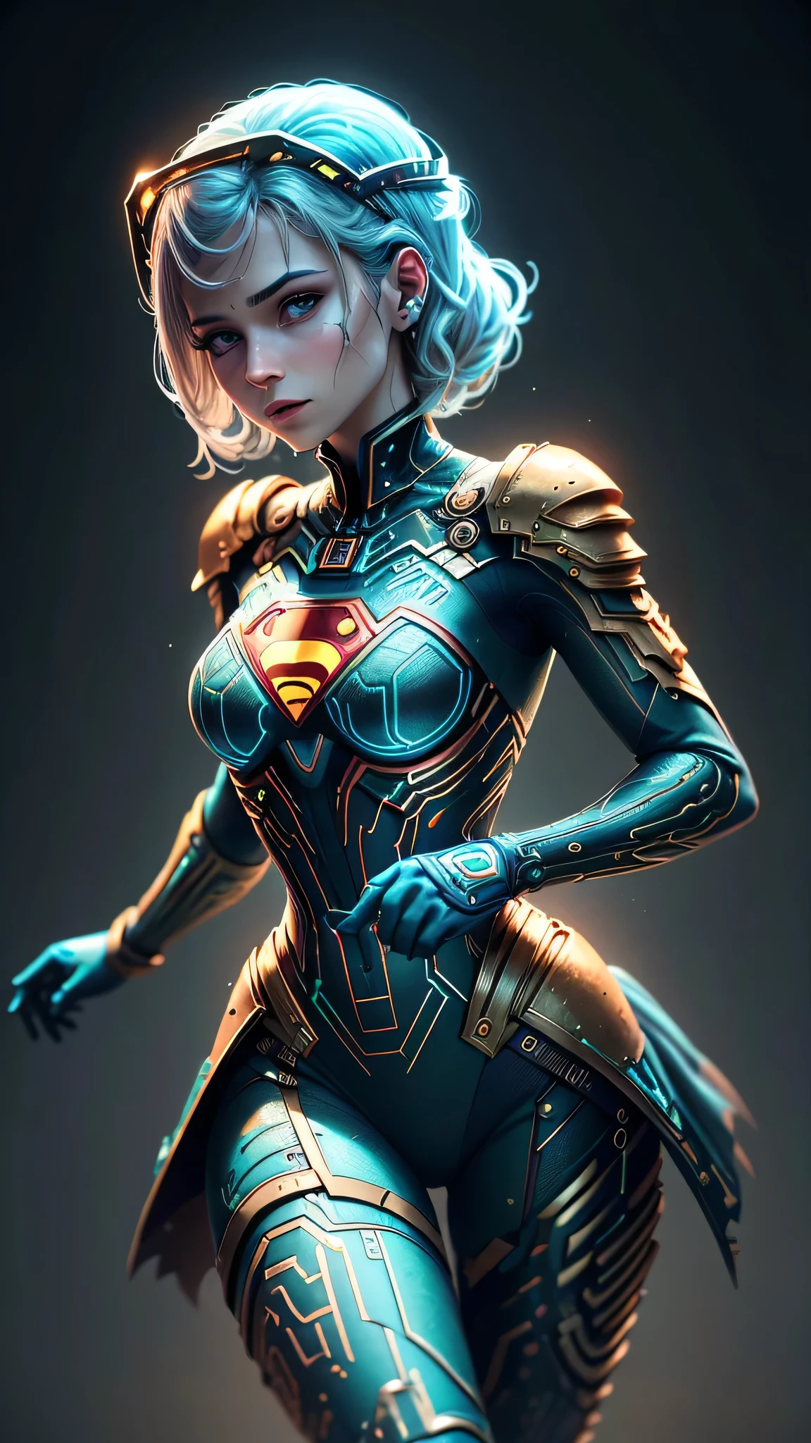 ((melhor qualidade)), ((obra-prima)), (detalhado: 1.4), ..3d, uma imagem de uma linda mulher supergirl steampunk,HDR usando letra S do superman no peito (high dynamic range),ray tracing,NVIDIA RTX,Super-Resolution,irreal 5,Subsurface scattering, Textura PBR, Post-processing, anisotropic filtering, profundidade de campo, Maximum clarity and sharpness, texturas multicamadas, Albedo e mapas Speculares, surface shading, Accurate simulation of light-material interaction, perfectly proportions, octan render, Two-tone lighting,Abertura ampla,ISO baixo,White balance,thirds rule,8K BRUTO,CircuitBoardAI,
