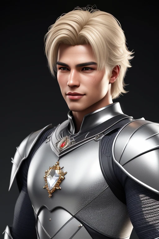  3d HDR  photorealistic ultra realism high definition aesthetic stabilized diffusion picture of handsome hunky Warrior Prince Moon , blonde hair , white diamond transparent sparkling shiny crystal glass chrome outfit armor,,look at camera, detailed facial parts,, studio as background, Freestyle Pose, Happy Expression, perfect ???????, symmetric body,, 18 years old,  :: high detail, a lean athletic body, realistic, human skin, extremely detailed fingers,  chad chin,, masculine, human skin, (eyes contact), gorgeous, Attractiveness