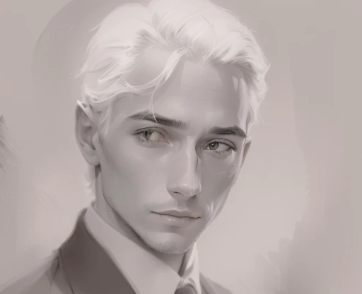 a close up of a drawing of a man with a tie, soft portrait, digital matt painting, smooth. digital painting, digital sketch, digital painted, speedpaint, digital portrait, portrait study, mostly greyscale, a digital painting, inspired by Romaine Brooks, an expressive digital painting, digital painting, digital drawing, soft digital painting, stylized portrait