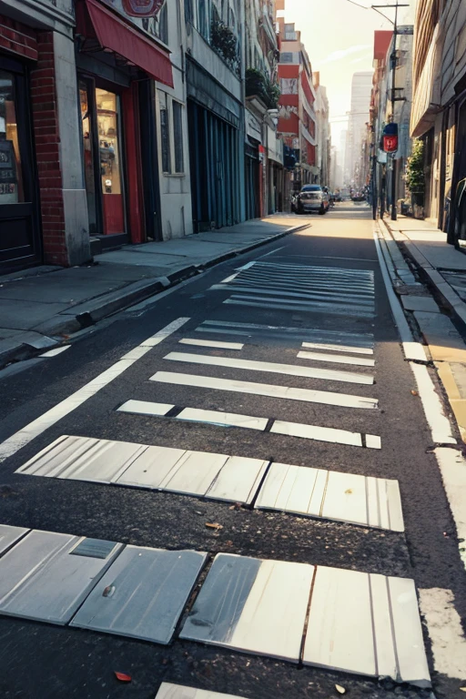 Film cassette lying on the street