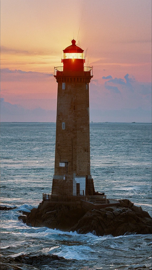 (Lighthouse), keeper, by Drew Struzan, (best quality, masterpiece, Representative work, official art, Professional, 8k, Ultra intricate detailed:1.3)