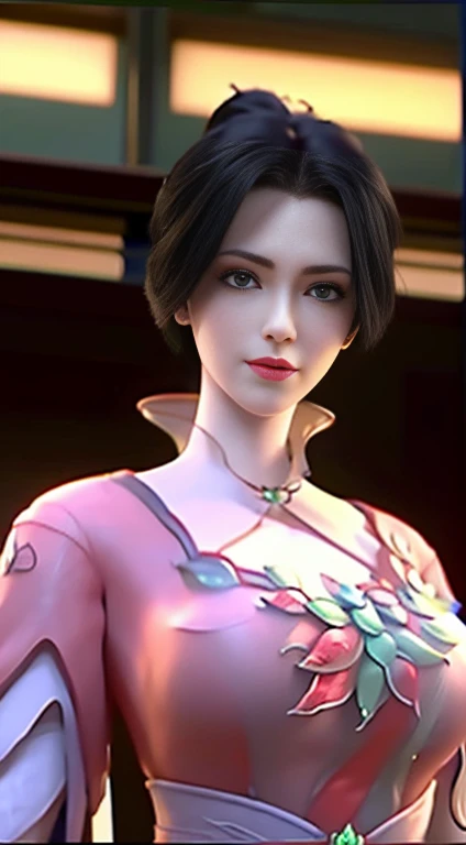 Best quality,masterpiece:1.4),Ultra-high resolution,realistically,Front lighting,Intricate details,Exquisite details and textures,1 Girl,solo,(young),Facial highlights,Upper part of the body,Detail production,Tear mole,White skin,black hair,Ponytail,braid,Looking at the audience,big eyes,(hollow pattern,black,Silk dress),ear nipple ring,,fit,VIP room,Professional lighting,Photon Mapping,Radio City,Physically based rendering,
