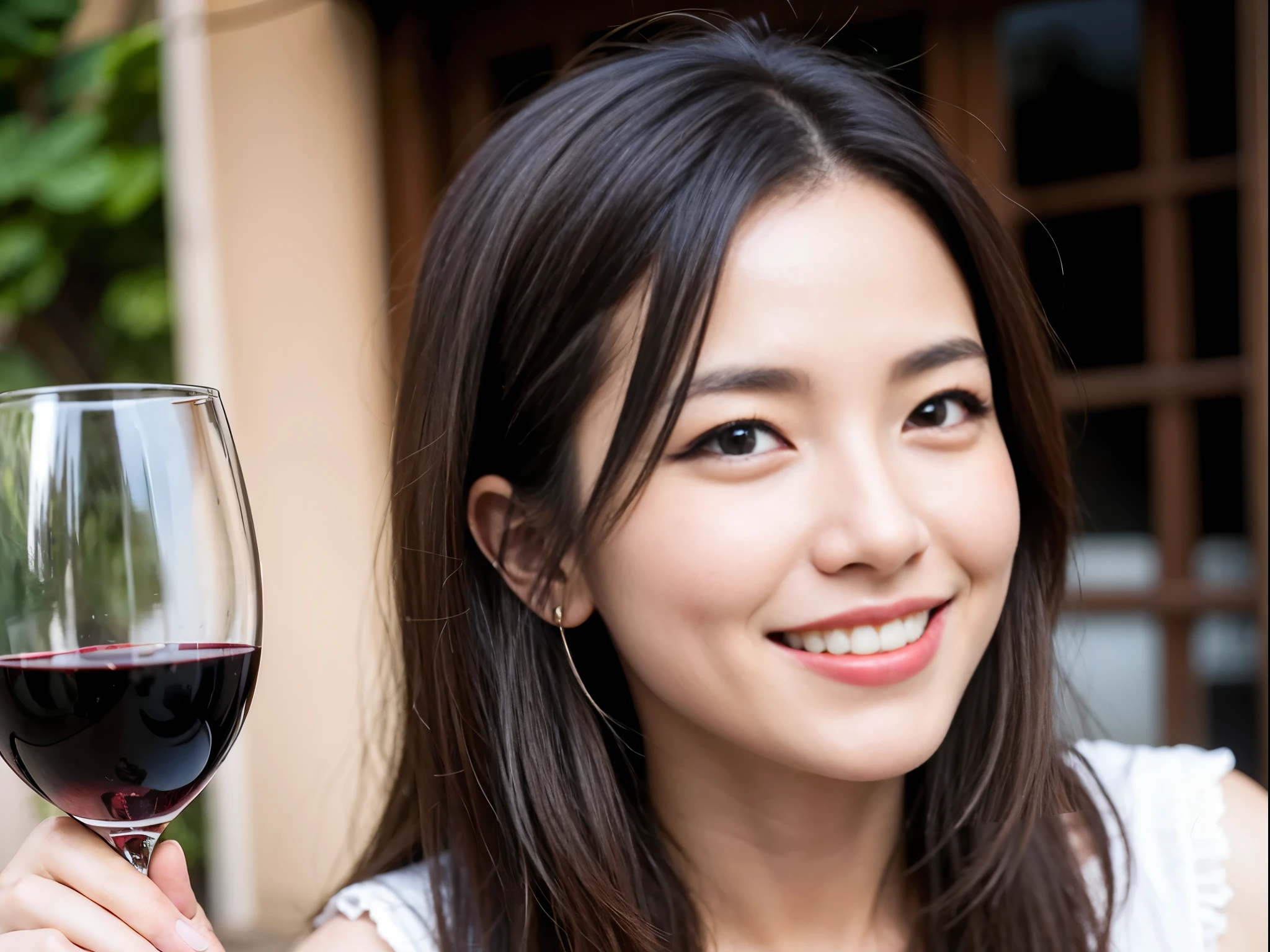 ((highest quality、8k、masterpiece:1.3))、1 male、1 female、Couple、Spouse、石原さとみ似美女Couple、The body is slim、((Bob Hale、Straight hair:1.2)), (Realistic, Intricate details:1.2), テーブルの上のwine glass、Put the light on your face、 Amazing view of the sunset sky and clouds、Amazing mountain views、A bright smile、The wonderfulness of smile、Bright image、The beauty of wine, Beautiful Face, blue eyes, The light shines on your face, Blushing, short hair,Bright Face、 (43 years old), 39 years old, red wine 、Appetizers、Italian food、Wine bottle、Champagne、sparkling wine、Two beauties、Brown Hair、Shortcuts、Long sleeve shirt、dress、Pretty Woman 1, (slimな顔), (The body is slim), (Brown Hair), (Shortcuts), cheeks turn a little red,Attractive beauty、restaurant, In a prominent place (From the waist up) Nova Frog Style, actress, model, Upper Body, White wine, slim, wine glass, 中央に置かれたwine glass, smile, (smile: 1.15), Beautiful fine grain, Depth f/2,saturation, High Contrast, Strong light and shadow,Moist Body:1.5、3D texture、Delicate eyes、Brown Hair、The hair is very shiny、