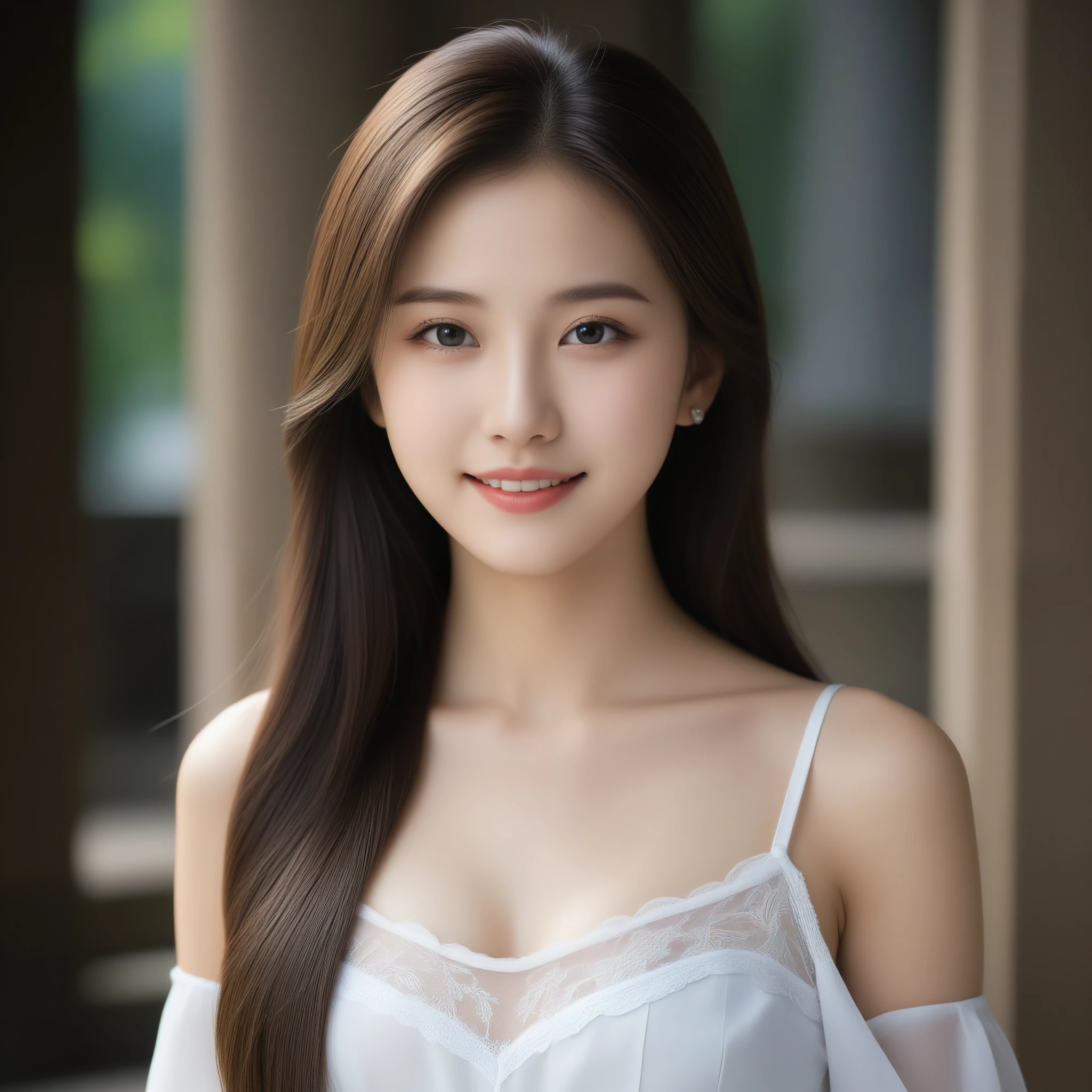 8k, Ultra-high resolution, highest quality, masterpiece, Surreal, photograph, 1 girl, (16 years old:1.3), pretty girl, Cute Face, Beautiful eyes in every detail, 細かくdetailedに,masterpiece,, One Girl:1.2, Japan Female Announcer,middle ages,Castle,Princess,clear,Noble,Elegance,From a good family,Long Straight Hair,Pencil Skirt、Ultra-fine face,Fine Eyes,double eyelid,Bold Pose,Looking at the audience、beauty,Long neck、Laugh a little、Please close your mouth and laugh、(((Ideal body type))),A cup small breasts :2,、Portraiture:2、Perfect Anatomy、鮮明なdetailed、detailed、Surreal、Light and shadow,Strong light