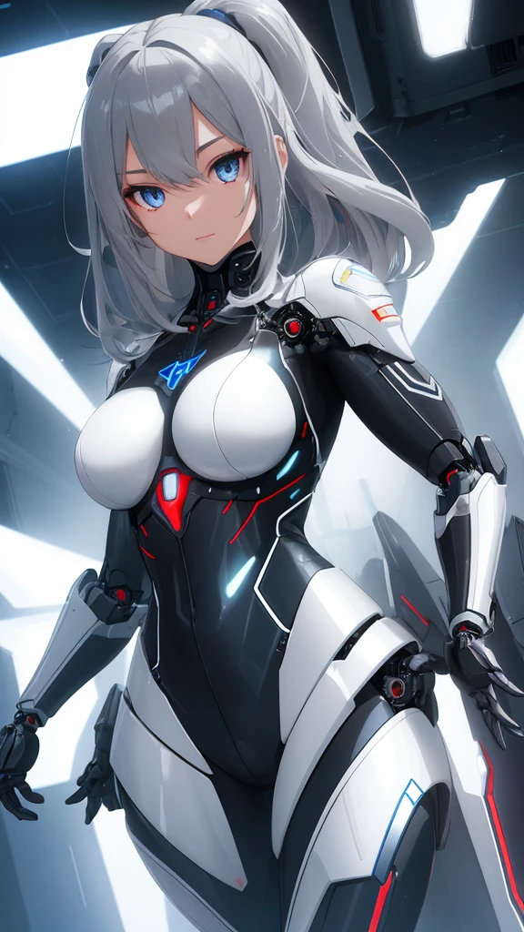 a robotic woman, a perfect female robotic body, highly detailed, realistic, 4k, 8k, hyperrealistic, photorealistic, cinematic lighting, dramatic lighting, volumetric lighting, glowing eyes, metallic skin, futuristic, sci-fi, intricate mechanical details, advanced technology, chrome, steel, sleek, minimalist, elegant, graceful, powerful, strong, confident, dynamic pose