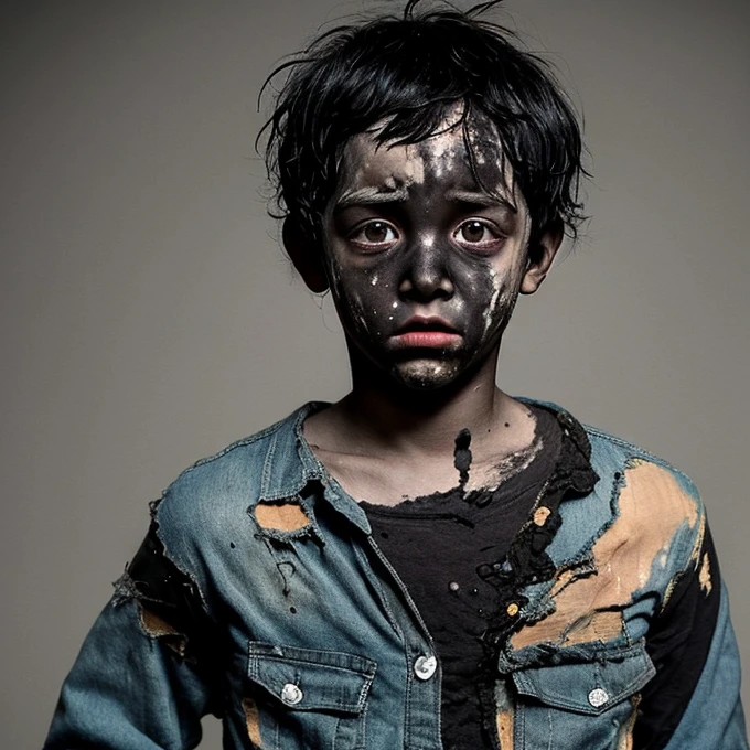 A comedy about a boy covered in soot and wearing tattered clothes