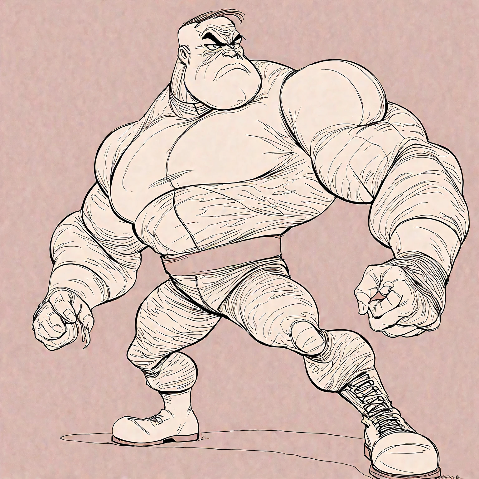 rotoscope, animated, VHS, glitch, distorted, nostalgia, 90's retro vibes, analog tape, vcr aesthetics, tv, television, hand drawn, (full roygbiv color) ink charcoal expressive illustration, no light source, darkness, light mask uv rays across face, minimal, futility, precise, Bluto (popeye the sailor villain Bluto, bearded), 1960's animated hand drawn cartoon rotoscope, wearing Tight Combat Suit, Tight urban camo navy Combat Suit, too tight, chonky, obese, hefty, heavy weight, hyper maximal, strange, hyperrealistic, rotoscope expressive ink bold line hand drawn, extremely intensely chonky, spilling over in all directions, hefty, rotund, obese, large, absurd, with rich color grading, cel shading, warm and unified colors, in a cinematic style,
