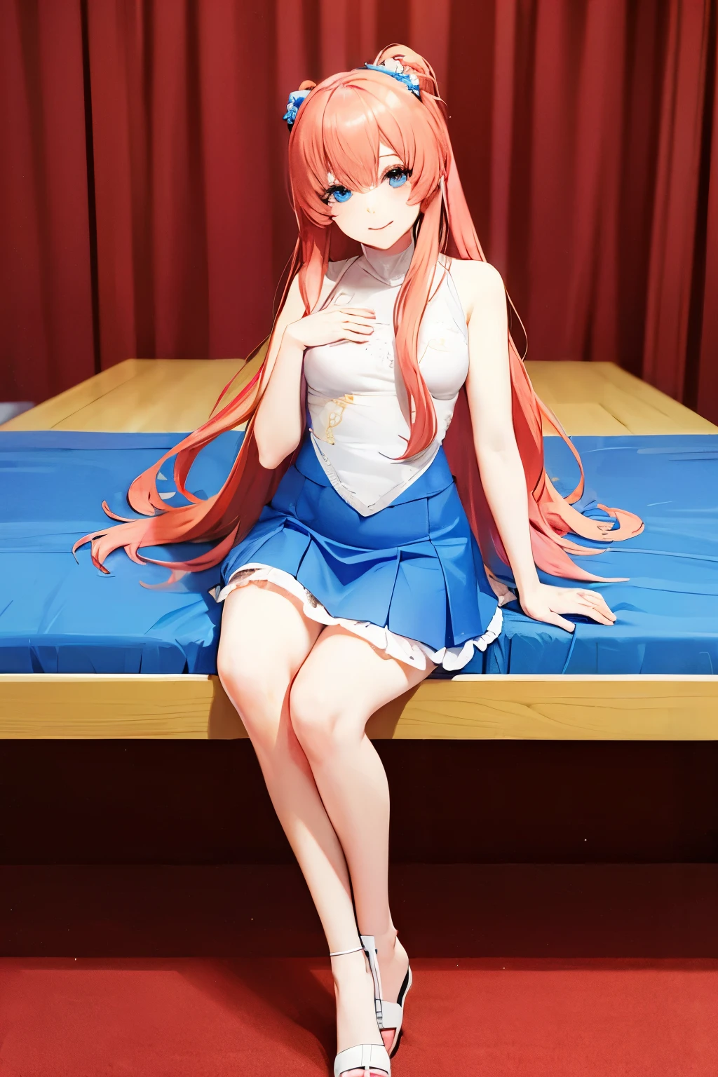 No sleeve,  Anime Girls, 8K, Legal Photos, highest quality, masterpiece, Realistic, Super Detail, One Girl, cute, Best Smile, Beautiful Eyes, Long Hair, Perfect Face,Full Body Shot