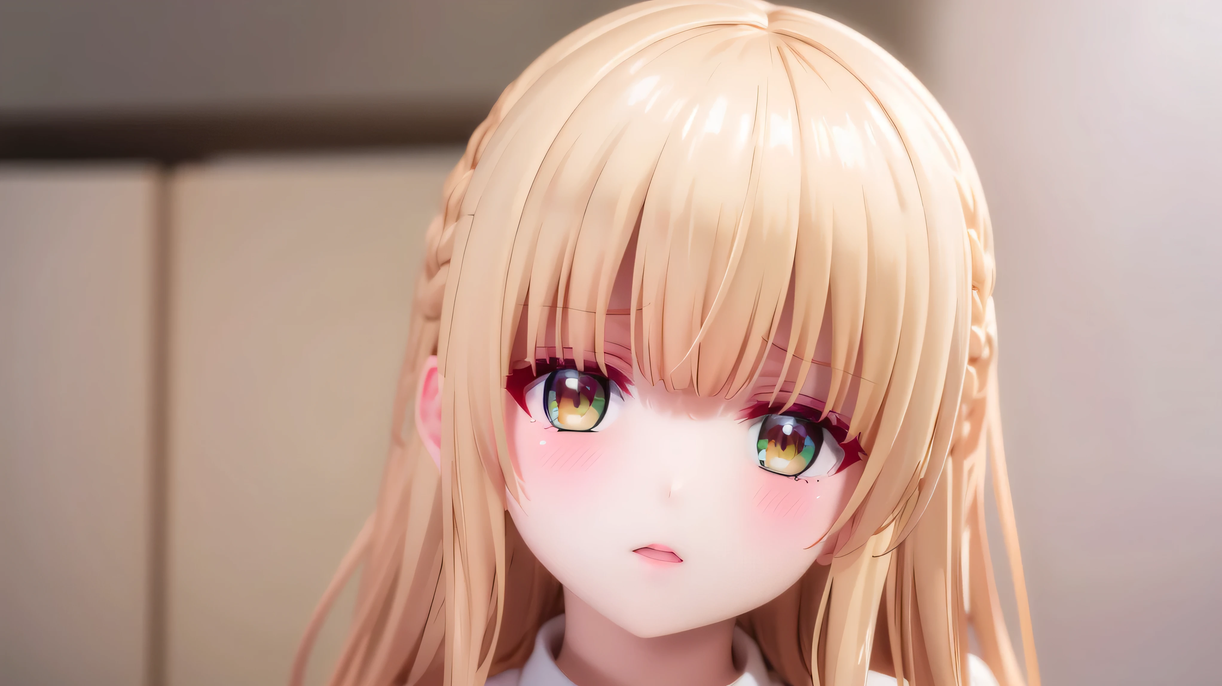 Mayutina、Good looking girl (blush, Perfect Face), independent , Looking into the camera, masterpiece, Anime art style, Cute Characters, Most detailed, high quality、Nico Nico Smile、There are highlights on the eyes、Normal chest、The whole body is visible、blonde、Long Hair、Yellow Eyes、Swimwear、sexy
