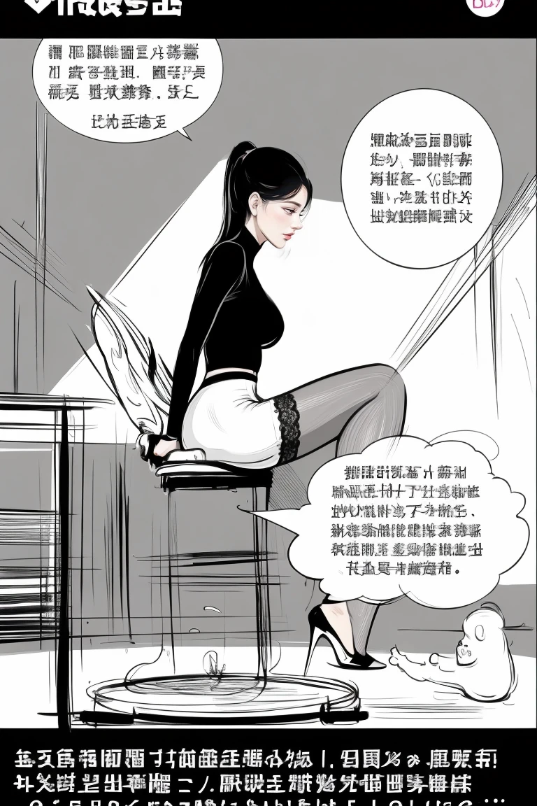 The beautiful girl in lace top and leggings is sitting astride a pile of skeletons in the center of the picture. She is holding a trembling sausage with juice squeezed out in her hand and smiling. There are multiple comic storyboards in the background，cbt, sausage bondage,sausage insertion,Sexy, trampling sausage with high heels heel,(masterpiece, best quality:1.2)，1 beautiful girl,sexy，comic storyboard:2, leggings, sit astride, axially symmetrical:2, ,femdom，sounding，cbt，hold，smile，colorful，leggings，thin gap，cameltoe，insertion，trembling，juice，spray， Long hair,Lace top,Sexy, Shiny leggings, High heel，cleveage, trampling, in forest, saliva , Mucus，