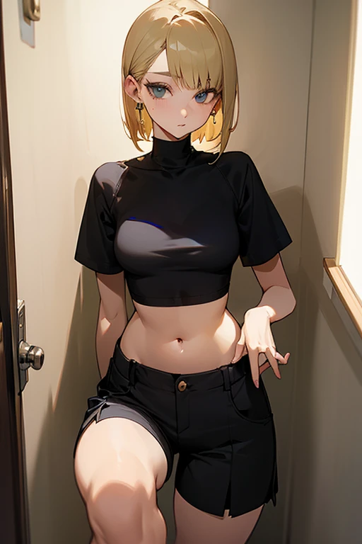 flying debris、highest quality、An illustration、highest quality、Understood、High resolution、8k wallpaper、Perfect dynamic composition、(((Ezvian Everywhere)))、((From below))、Beautiful and cute 20 year old girl、Beautiful face in every detail、Delicate and cute eyes、Fine skin、Red cheeks.、shy、(Semi-short hair:1.3)、(wavy blonde hair)、Small breasts、Bold sexy pose、smile、Small breasts、Between the legs、Small Ass、Thin ass、Generated on the eaves.、Narrow shoulders、wavy blonde hair、blonde、Heart-shaped earrings、smile、、Gold bracelet、Tie your hair back、In the Rocky Mountains、Holding a Japanese sword、Wearing a hood、Woman warrior、mask、scarf、Magic Warrior、Like in a movie、Black mesh outfit、Black trousers、