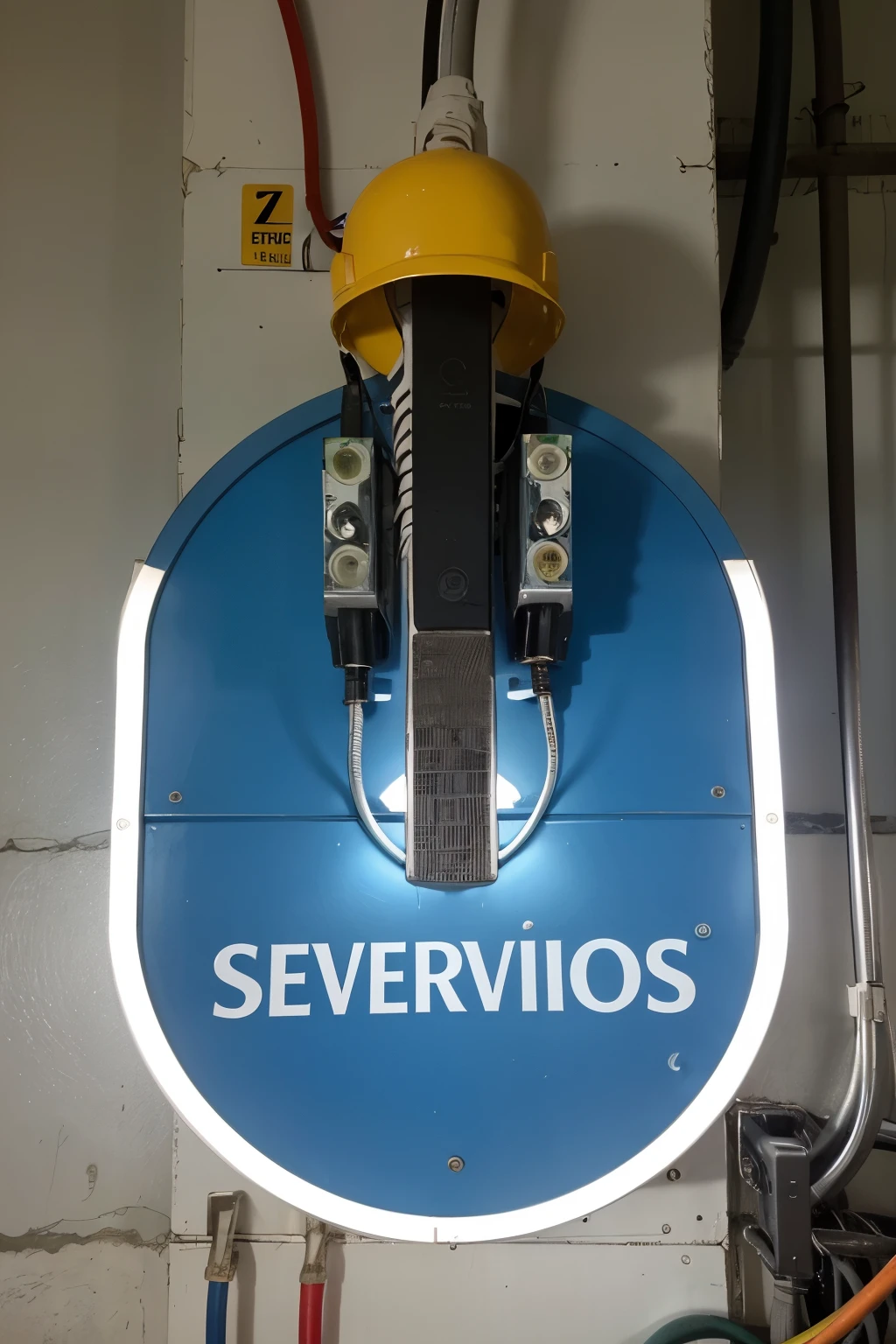 logo of a company that performs electrical services called " Servicios electricos Mexican Power"
