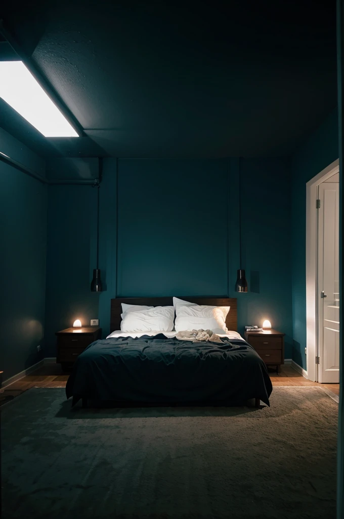 cool bedroom at night