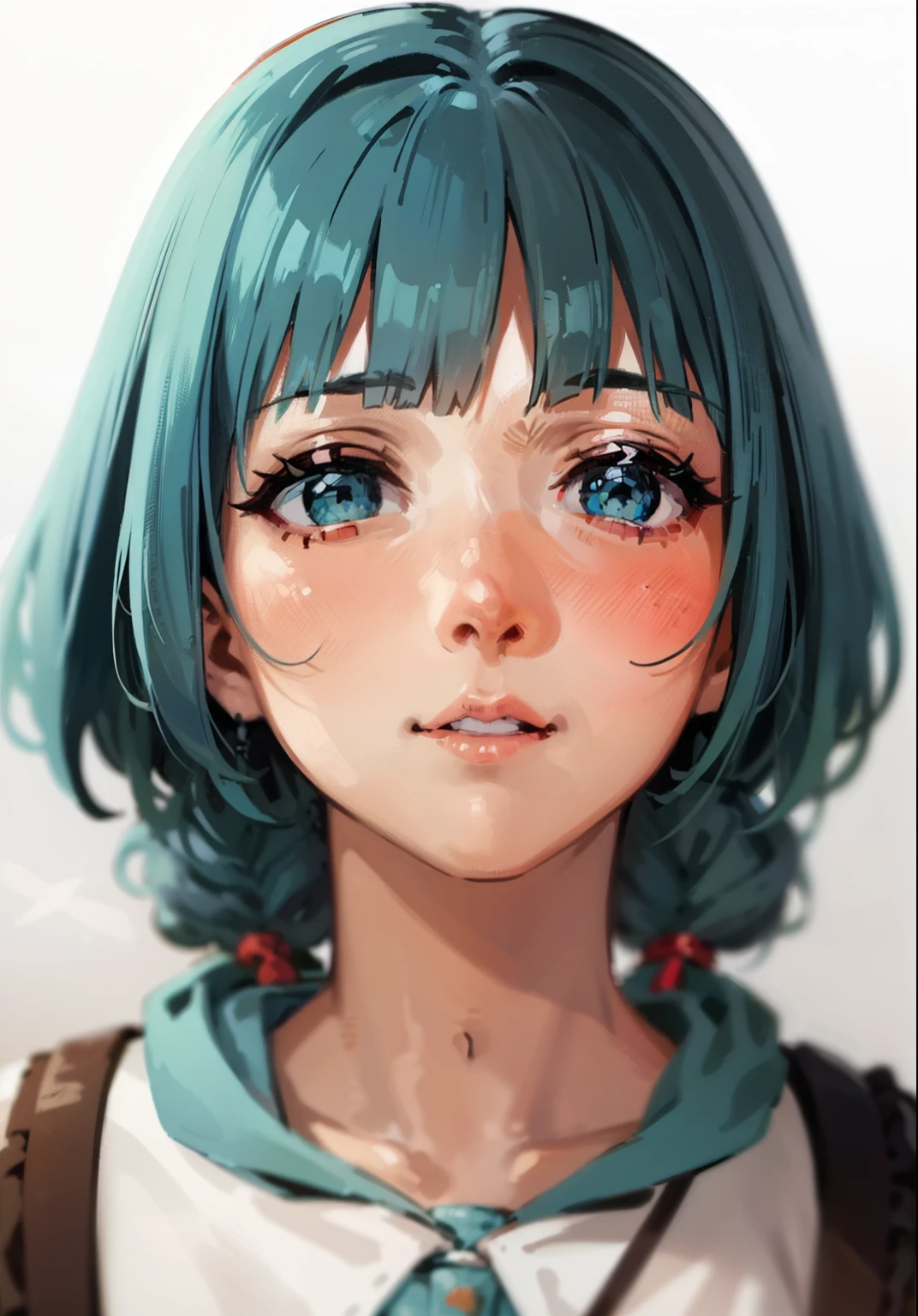 (obra-prima, melhor qualidade: 1.2), 1 garota, Microdeslocamento do adolescente, Coral colored Action Hair Up, Camisa de primavera de volta, ao lado, arte conceitual do personagem, retrato, muito coerente, 4 mil, detalhado, trends in Artstation, hard disk, realista, Bokeh, Digital illustration by Rossdraw, detalhado, 4 mil, incredible detail, digital