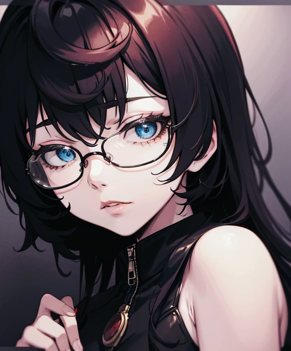 programmer,computer,Decadent,His face turned pale,Drunken,Female people,With black frame glasses,The only person,the night