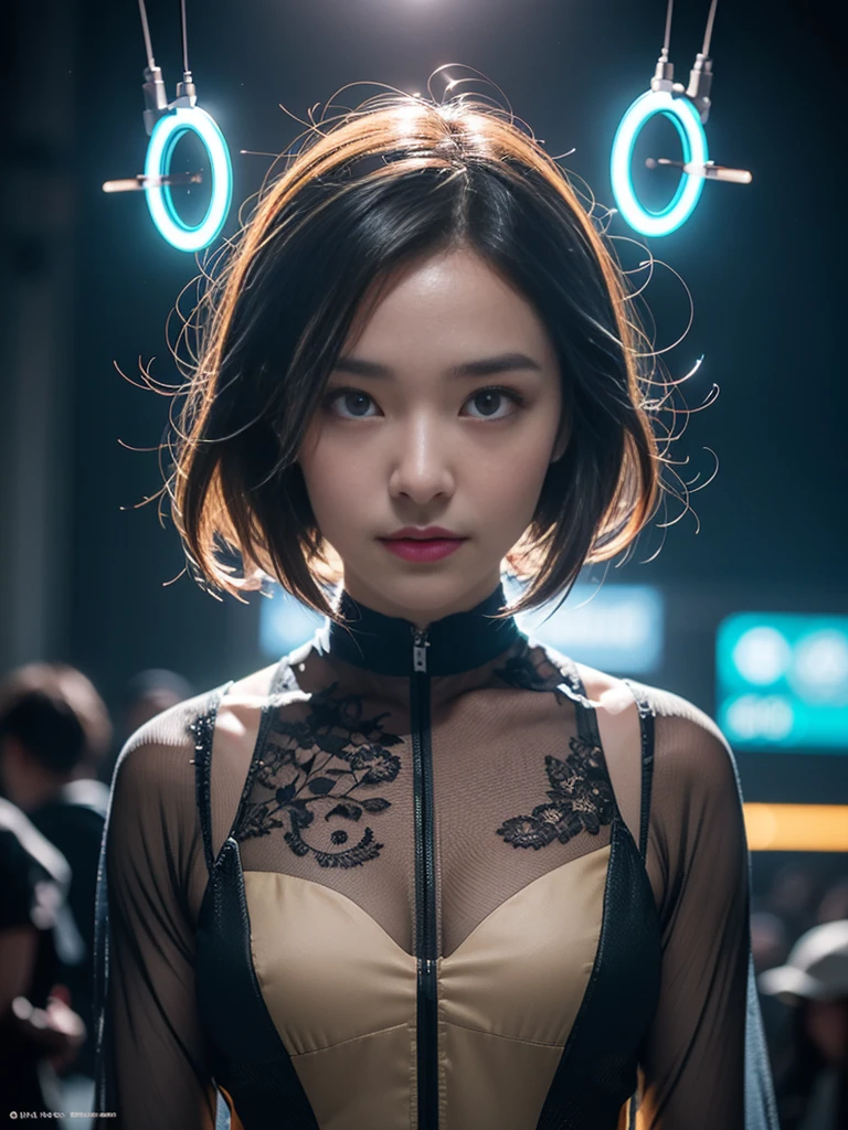 (masterpiece, best quality:1.2), (8k uhd, 16k, 32k, ultra high res), (photorealistic:1.37), (RAW photo), ultimate-realistic, ultimate-realistic details, ultimate-realistic texture, ultimate-intricate details, ultimate-realistic lighting, ultimate-realistic shadow, japanese girl, ultimate-cute face, ultimate-RAW skin, ultimate-realistic eyes, (from bottom, quite a bit body, friendly smile), With a luminous digital aura lighting up the darkness, the ethereal figure of a digital anime evocative astronauts character comes to life. meticulously created with vibrant colors and striking details, futuristic design exudes a sense of otherworldly beauty, with glowing neon accents that seem to pulse with energy. Every pixel is carefully rendered, capturing the character's mysterious and alluring presence in exquisite detail. This mesmerizing image invites viewers to get lost in a dreamlike realm of imagination and technology.