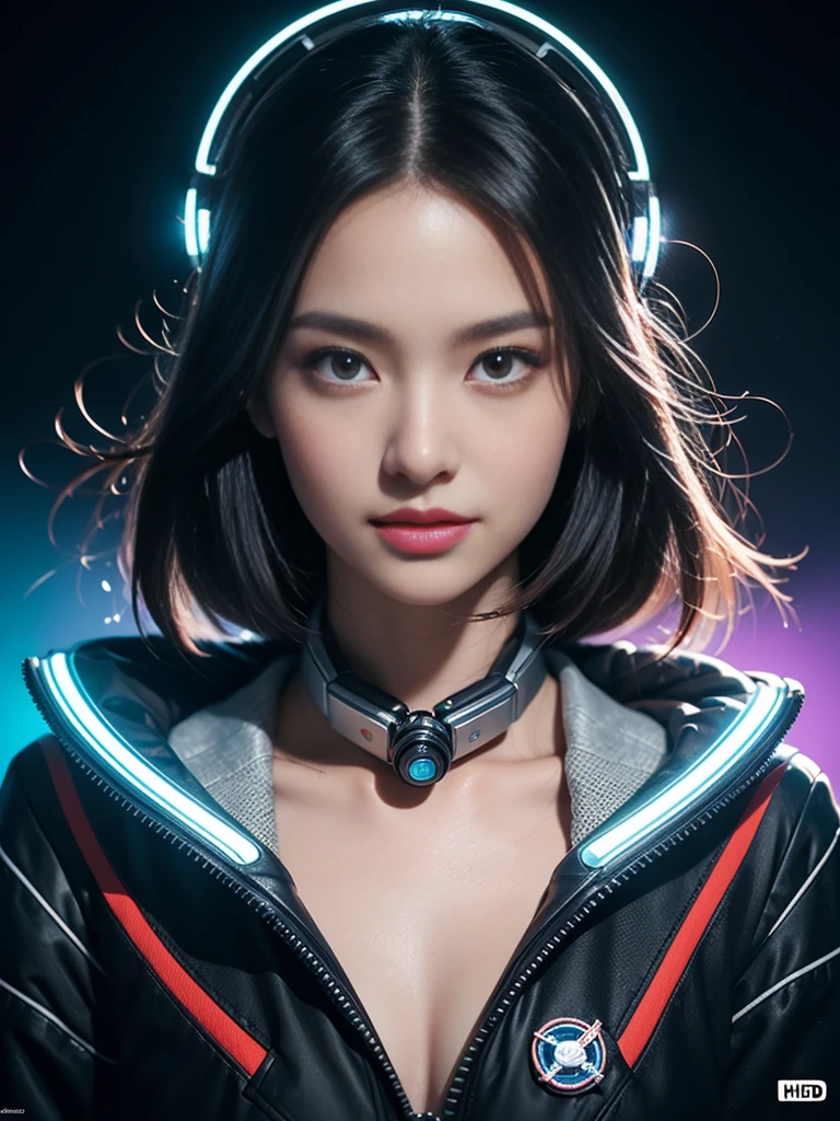 (masterpiece, best quality:1.2), (8k uhd, 16k, 32k, ultra high res), (photorealistic:1.37), (RAW photo), ultimate-realistic, ultimate-realistic details, ultimate-realistic texture, ultimate-intricate details, ultimate-realistic lighting, ultimate-realistic shadow, japanese girl, ultimate-cute face, ultimate-RAW skin, ultimate-realistic eyes, (from bottom, quite a bit body, friendly smile), With a luminous digital aura lighting up the darkness, the ethereal figure of a digital anime evocative astronauts character comes to life. meticulously created with vibrant colors and striking details, futuristic design exudes a sense of otherworldly beauty, with glowing neon accents that seem to pulse with energy. Every pixel is carefully rendered, capturing the character's mysterious and alluring presence in exquisite detail. This mesmerizing image invites viewers to get lost in a dreamlike realm of imagination and technology.