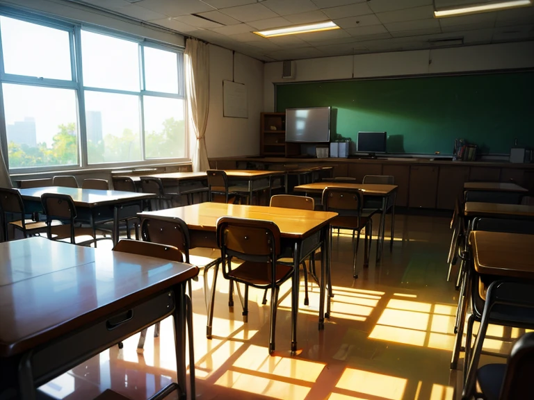 indoor,messy,Backlight,classroom,